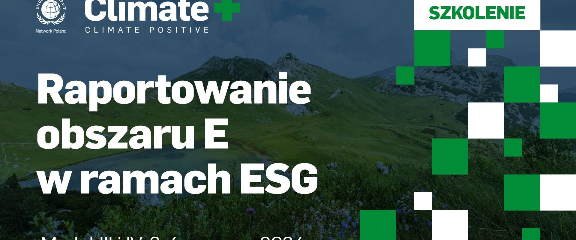 Szkolenie z raportowania obszaru E w ramach ESG