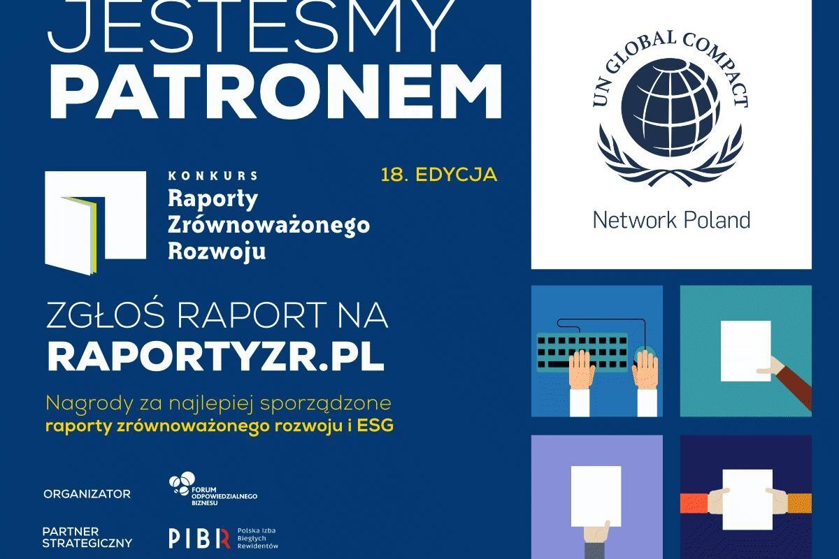 UNGCNP patronem 18. edycji konkursu „Raporty Zrównoważonego Rozwoju”
