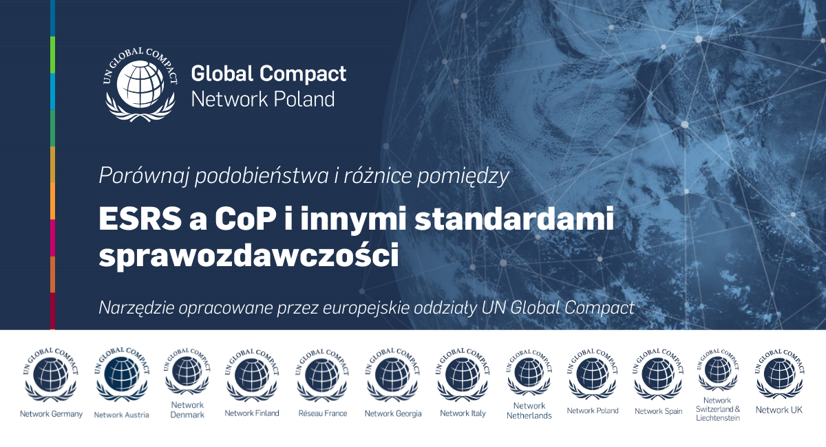 CoP mapping – narzędzie do porównywania ESRS, CoP i innych standardów sprawozdawczości