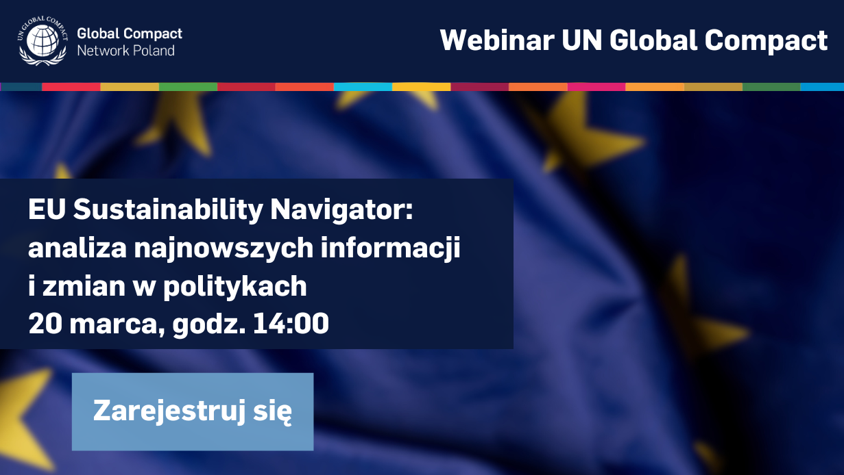 Webinar „EU Sustainability Navigator: Analiza najnowszych informacji i zmian w politykach”