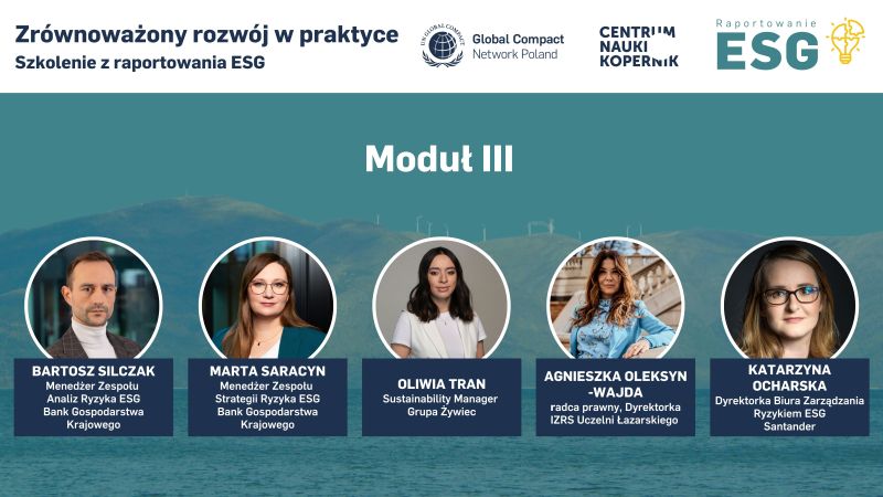 Trzeci moduł szkolenia z raportowania ESG – zarządzanie ryzykiem.