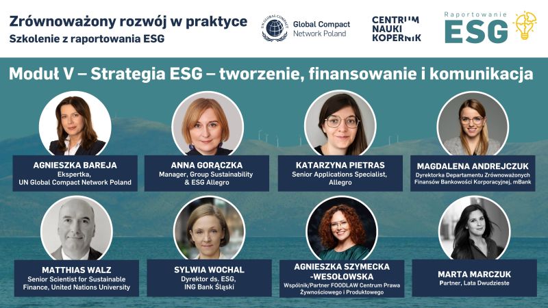 5. moduł szkolenia z raportowania ESG