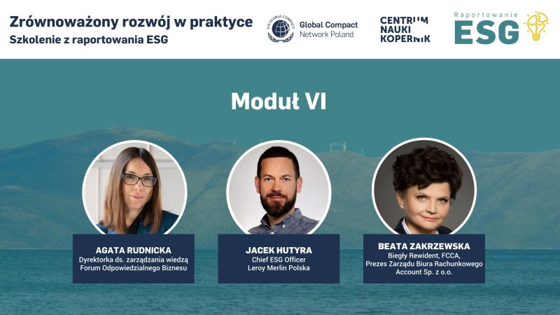 Ostatni dzień szkolenia z raportowania ESG