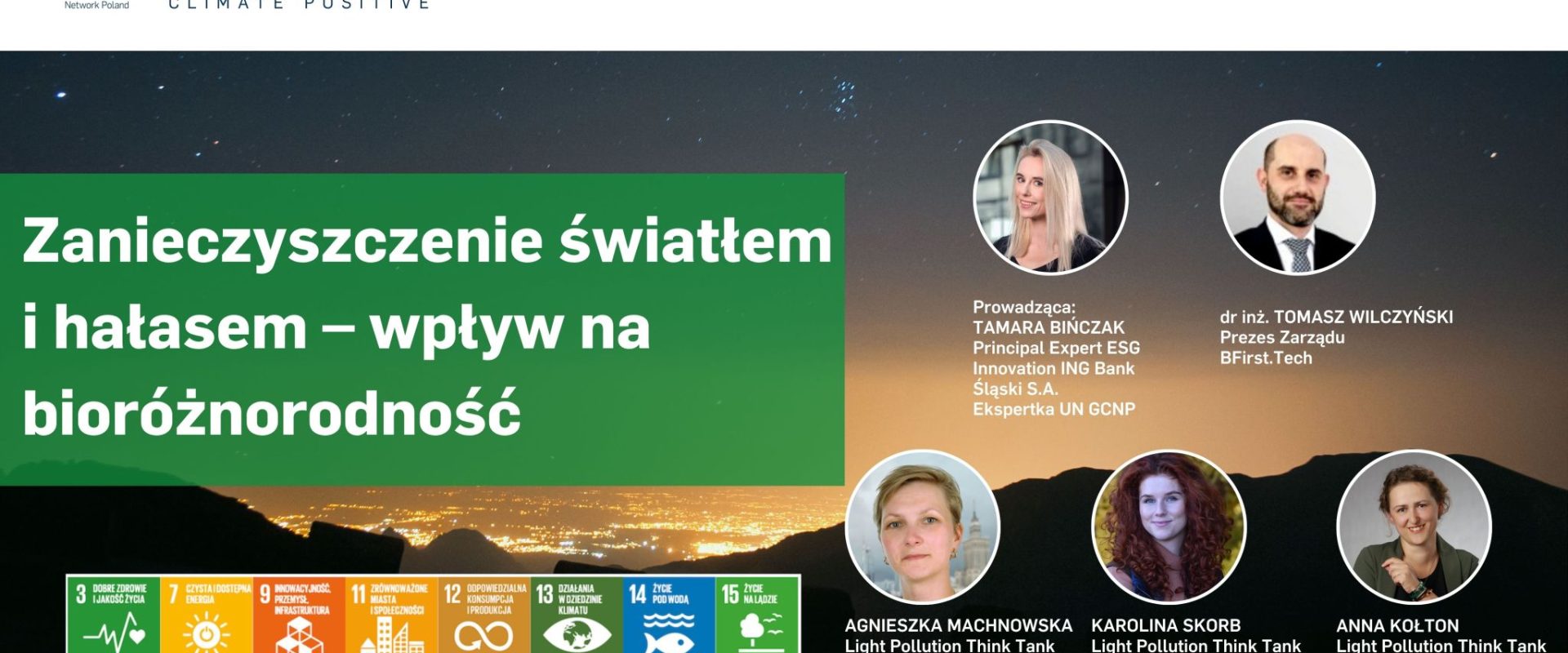 Zanieczyszczenie światłem i hałasem – wpływ na bioróżnorodność. Relacja ze spotkania zespołu ds. bioróżnorodności
