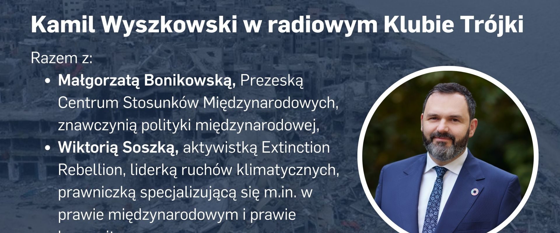 Czy społeczność międzynarodowa może zatrzymać wojnę? Debata o Strefie Gazy i Ukrainie dzisiaj w radiowym Klubie Trójki