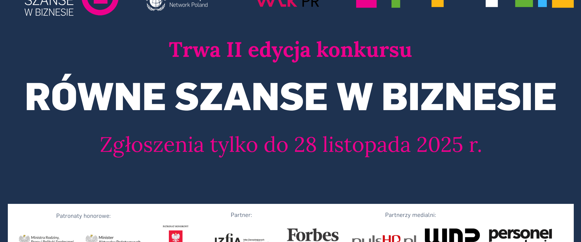 Trwa nabór zgłoszeń do drugiej edycji konkursu Równe Szanse w Biznesie!