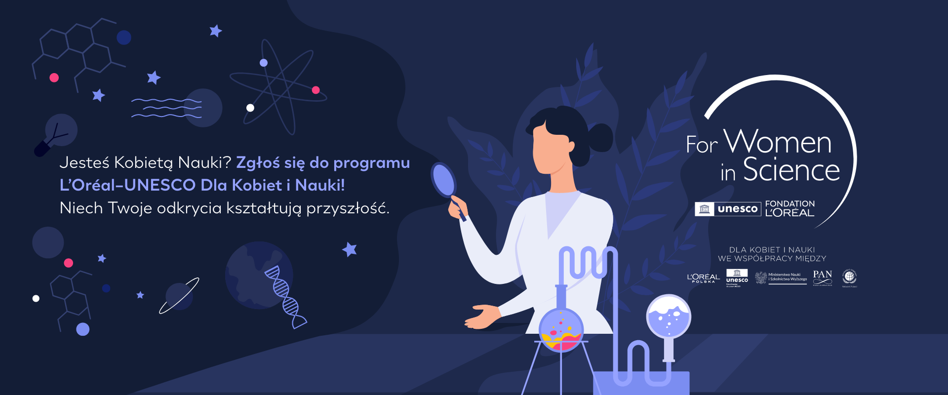 Niech Twoje odkrycia kształtują przyszłość – zgłoś się do 26. edycji programu L’Oréal-UNESCO Dla Kobiet i Nauki!